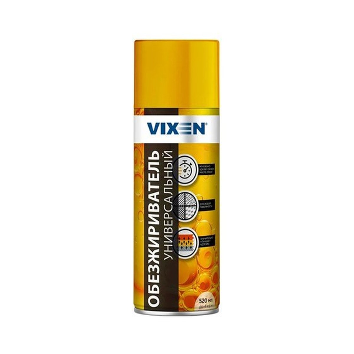 Обезжириватель универсальный аэрозоль 12х520 мл. VIXEN
