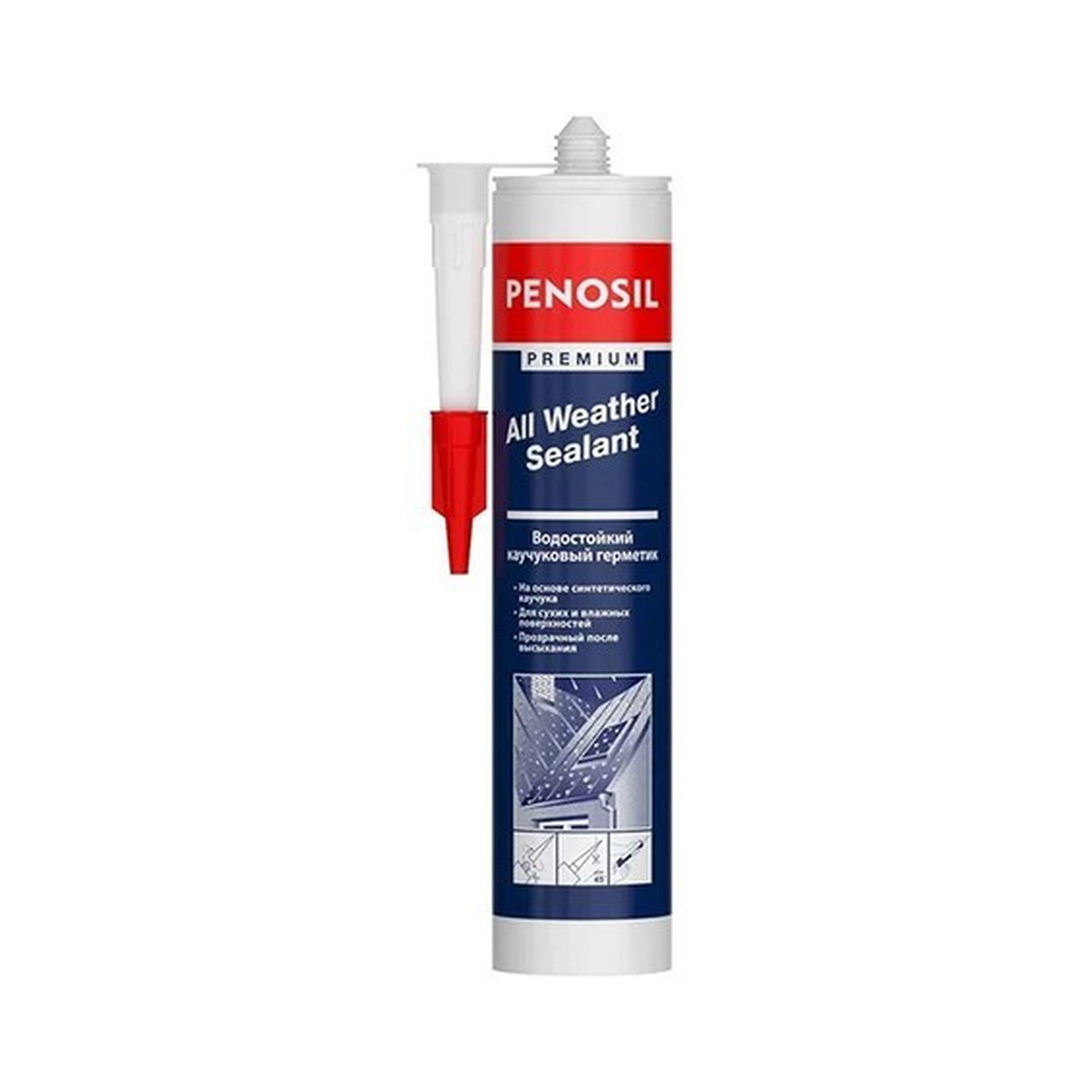 Герметик всепогодный PENOSIL Premium Sealant прозрачный 280ml