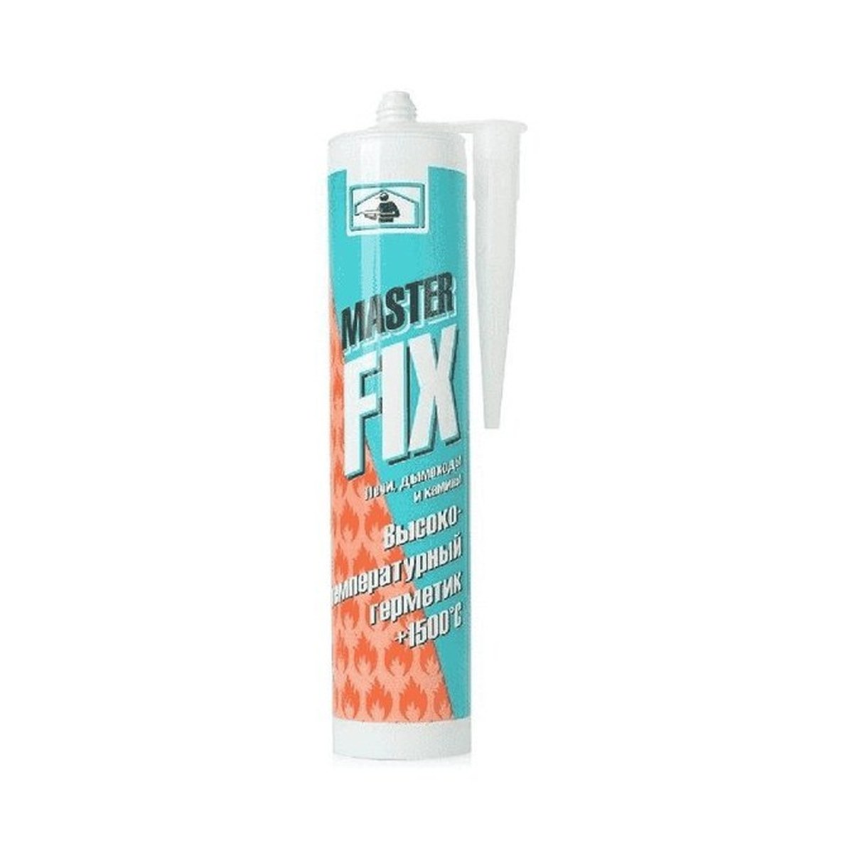 Герметик силиконовый Masterfix +1500C для печей и каминов черный 290 мл