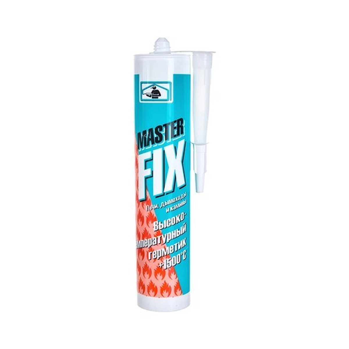 Герметик силиконовый Masterfix +1500C для печей и каминов